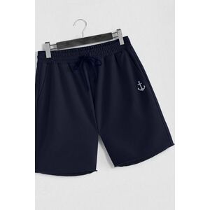 Šortky, Barva Modrá, s Potiskem Anchor obraz