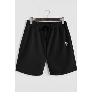 Šortky, Barva Černá, s Potiskem Palm Trees Minimal obraz