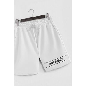 Šortky, Barva Bílá, s Potiskem Dreamer obraz