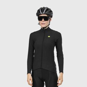 ALÉ Cyklistický dres s dlouhým rukávem zimní - WARM RACE LADY WNT - černá XL obraz
