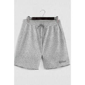 Šortky, Barva Šedá, s Potiskem Hedrix Minimal obraz