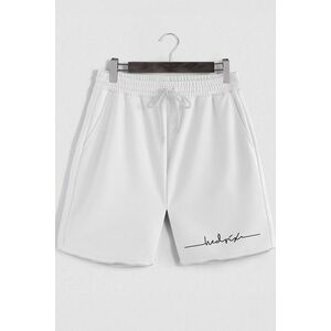 Šortky, Barva Bílá, s Potiskem Hedrix Pulse obraz