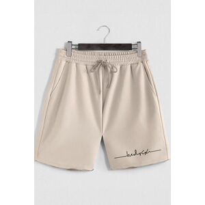 Šortky, Barva Ekru, s Potiskem Hedrix Pulse obraz