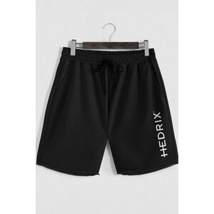 Šortky, Barva Černá, s Potiskem Hedrix Logo obraz