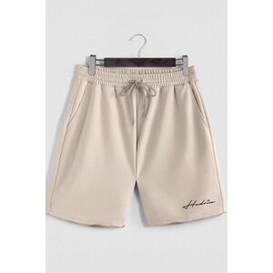 Šortky, Barva Ekru, s Potiskem Hedrix Calligraphy obraz