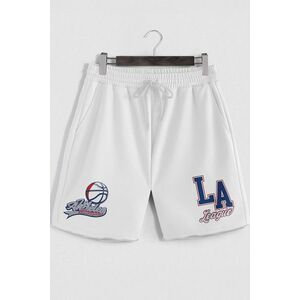 Šortky, Barva Bílá, s Potiskem LA League obraz