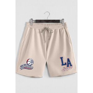 Šortky, Barva Ekru, s Potiskem LA League obraz