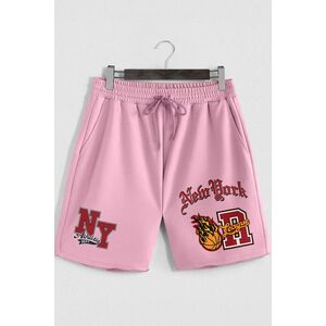 Šortky, Barva Růžová, s Potiskem New York League obraz