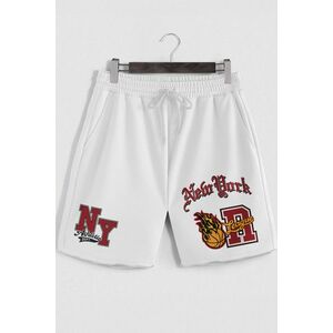 Šortky, Barva Bílá, s Potiskem New York League obraz