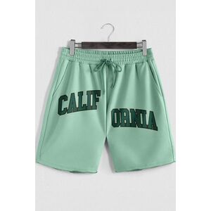 Šortky, Barva Světle Zelená, s Potiskem California Seperated obraz