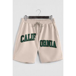 Šortky, Barva Ekru, s Potiskem California Seperated obraz