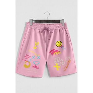 Šortky, Barva Růžová, s Potiskem Get Back Here obraz
