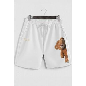 Šortky, Barva Bílá, s Potiskem Kind Teddy obraz