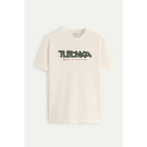 Tričko, Barva Ecru, s Potiskem Dollars obraz