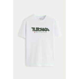 Tričko, Barva Bilá, s Potiskem Dollars obraz