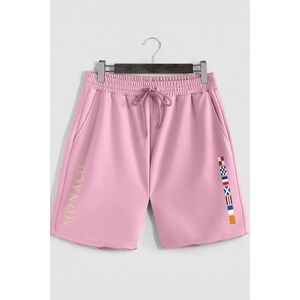 Šortky, Barva Růžová, s Potiskem Monaco Flags obraz