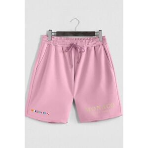 Šortky, Barva Růžová, s Potiskem Monaco Monte Carlo obraz