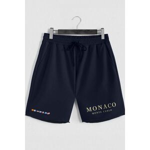 Šortky, Barva Modrá, s Potiskem Monaco Monte Carlo obraz