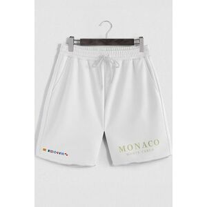 Šortky, Barva Bílá, s Potiskem Monaco Monte Carlo obraz