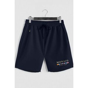 Šortky, Barva Modrá, s Potiskem Monte Carlo obraz