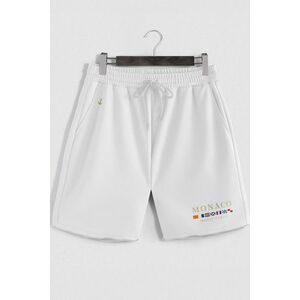 Šortky, Barva Bílá, s Potiskem Monte Carlo obraz