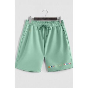 Šortky, Barva Světle Zelená, s Potiskem Monaco Stripe obraz