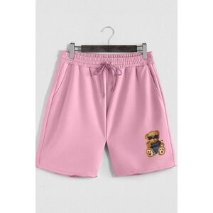 Šortky, Barva Růžová, s Potiskem Bad Boy Teddy obraz