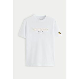 Tričko, Barva Bílá, s Potiskem Sazej S Lucazzem obraz