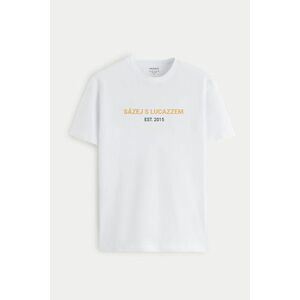 Tričko, Barva Bilá, s Potiskem 2015 obraz