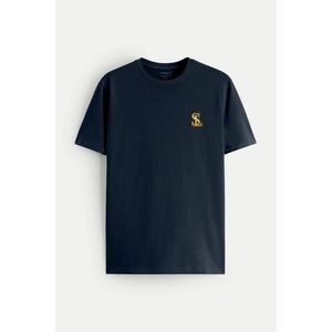 Tričko, Barva Modrá, s Potiskem Logo obraz