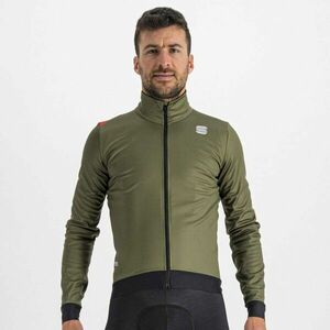 SPORTFUL Cyklistická větruodolná bunda - FIANDRE PRO MEDIUM - černá/zelená 2XL obraz