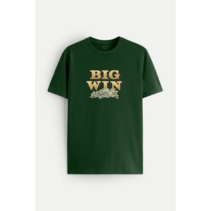 Tričko, Barva Zelená, s Potiskem Big Win obraz