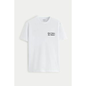 Tričko, Barva Bilá, s Potiskem Bet Maker obraz