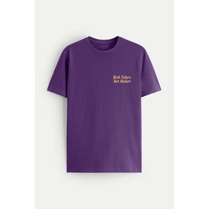 Tričko, Barva Fialová, s Potiskem Bet Maker obraz