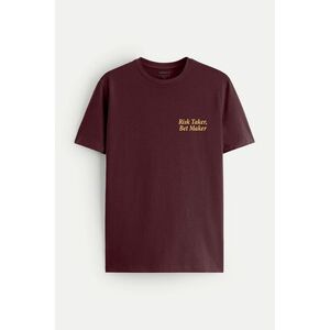 Tričko, Barva Bordó, s Potiskem Bet Maker obraz