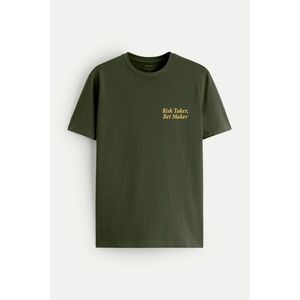 Tričko, Barva Khaki, s Potiskem Bet Maker obraz