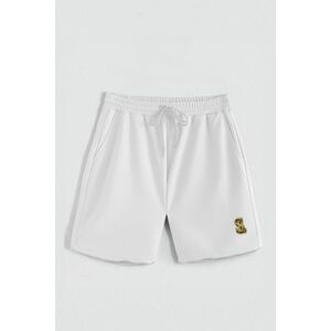 Kraťasy, Barva Bilá, s Potiskem Hedrix SL obraz