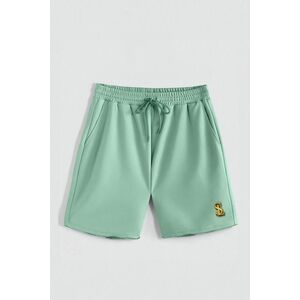 Kraťasy, Barva Světle Zelená, s Potiskem Hedrix SL obraz