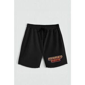 Kraťasy, Barva Černá, s Potiskem Hedrix Barak obraz