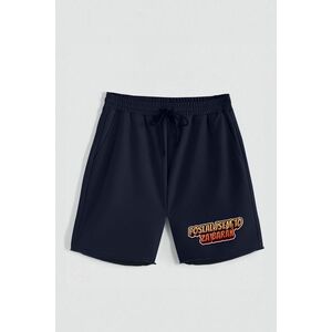 Kraťasy, Barva Modrá, s Potiskem Hedrix Barak obraz