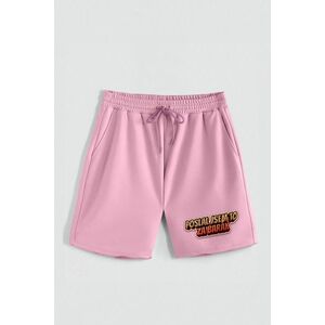 Kraťasy, Barva Růžová, s Potiskem Hedrix Barak obraz