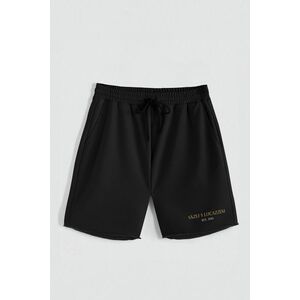 Kraťasy, Barva Černá, s Potiskem Hedrix Sazej S Lucazzem obraz