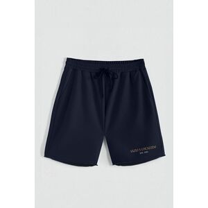 Kraťasy, Barva Modrá, s Potiskem Hedrix Sazej S Lucazzem obraz