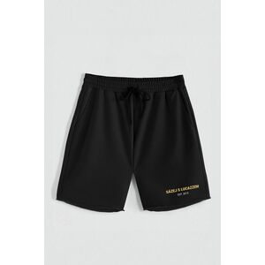 Kraťasy, Barva Černá, s Potiskem Hedrix 2015 obraz