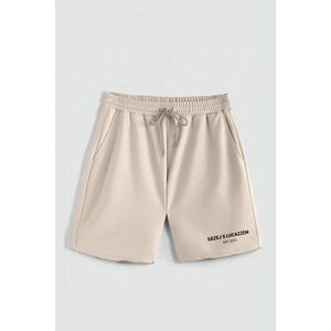 Kraťasy, Barva Ecru, s Potiskem Hedrix 2015 obraz