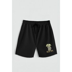 Kraťasy, Barva Černá, s Potiskem Hedrix All In obraz