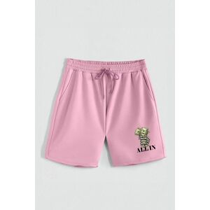 Kraťasy, Barva Růžová, s Potiskem Hedrix All In obraz