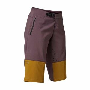 FOX Cyklistické kalhoty krátké bez laclu - DEFEND SHORTS LADY - hnědá XS obraz