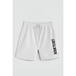 Kraťasy, Barva Bílá, s Potiskem Hedrix Born To Bet obraz