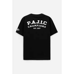 Oversized Tričko, Barva Černá s Potiskem Est 2007 obraz